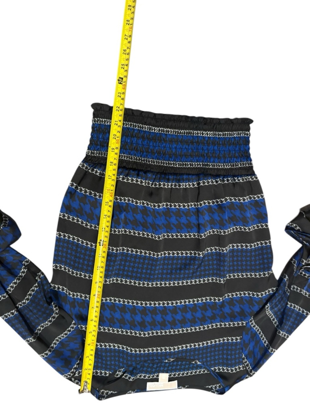 Michael kors Striped Blue and Black Patterned Boatneck Blouse - Picture 4 of 5